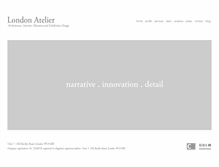 Tablet Screenshot of londonatelier.com